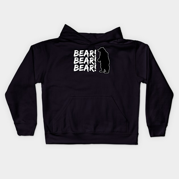 Bear! Bear! Bear! Kids Hoodie by drubov